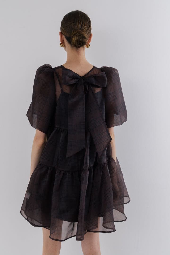 【即日発送】The toe Bellevue Dress (brown M)