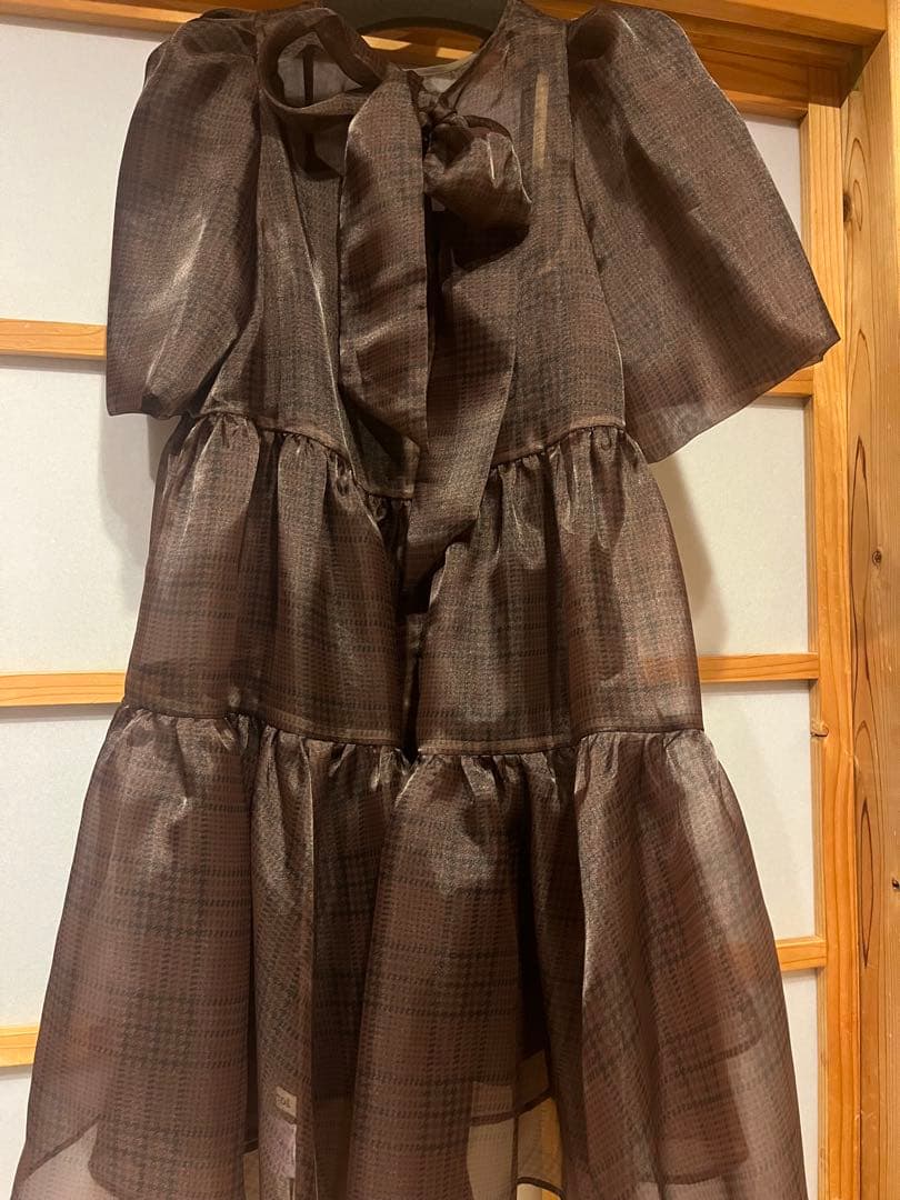 【即日発送】The toe Bellevue Dress (brown M)
