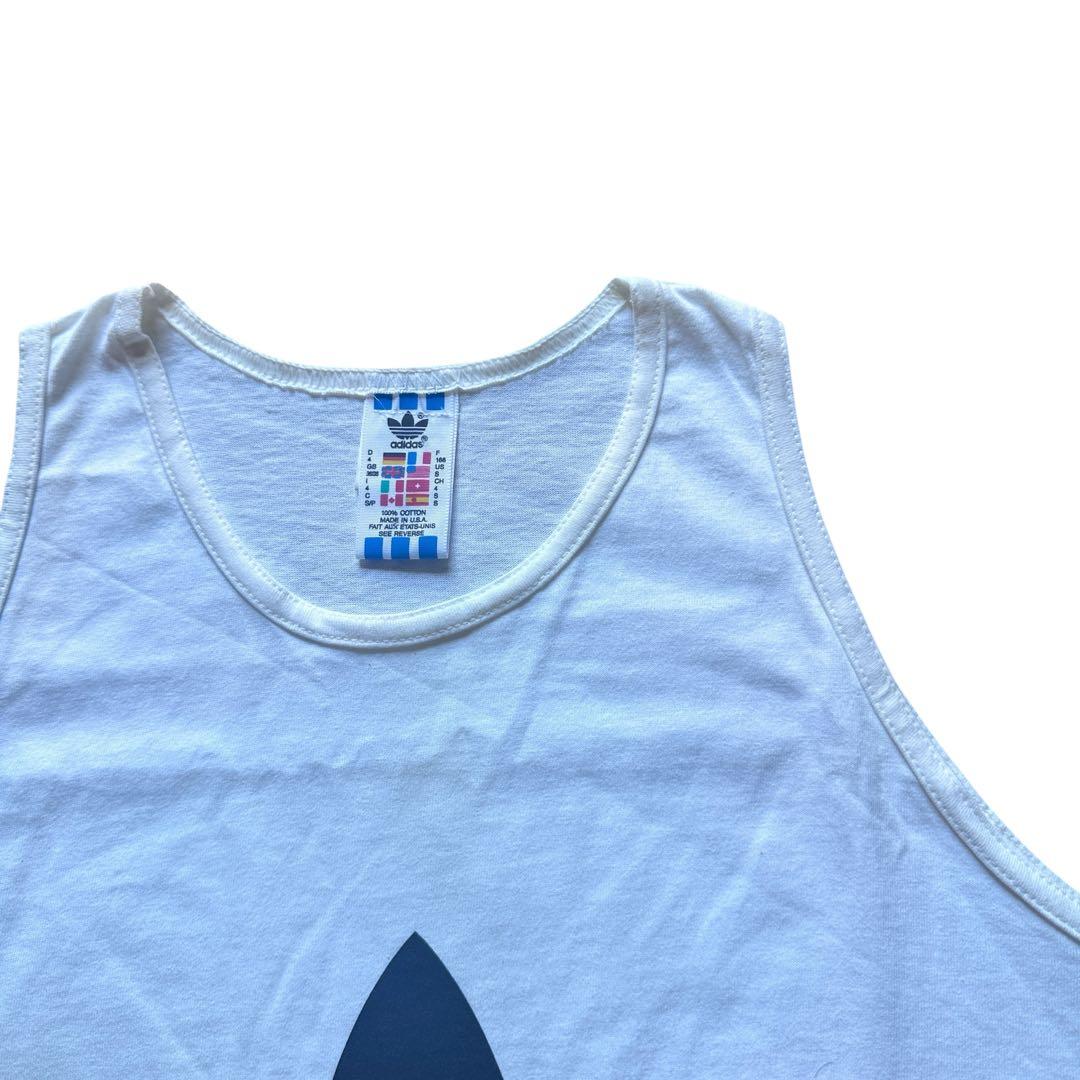 80s-90s “adidas” USA製 Logo Tank Top