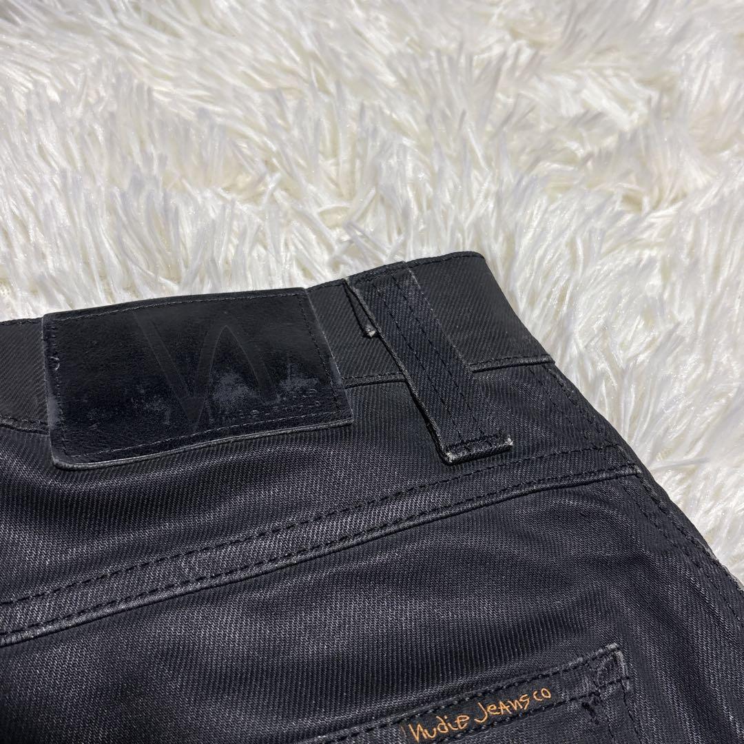 パンツ nudie jeans SLIM JIM DRY BLACK COATED 30