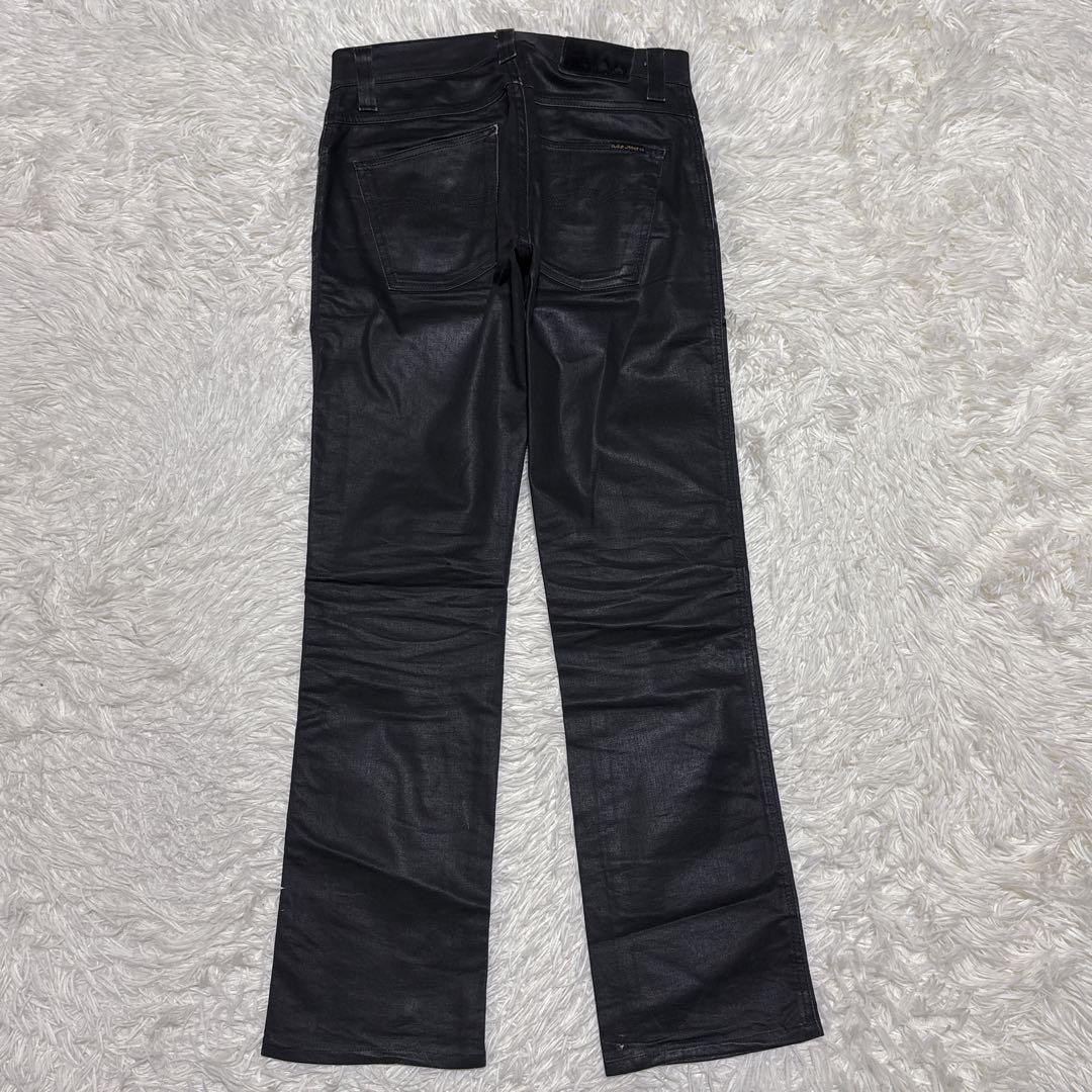 パンツ nudie jeans SLIM JIM DRY BLACK COATED 30