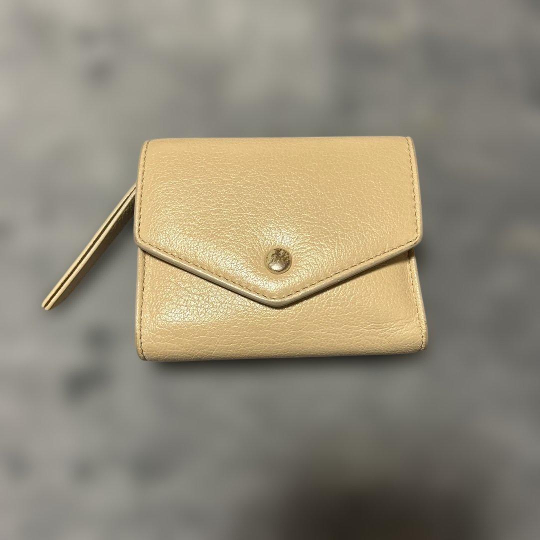 Maison Margiela三つ折り財布 カシミールライトベージュ【正規品】