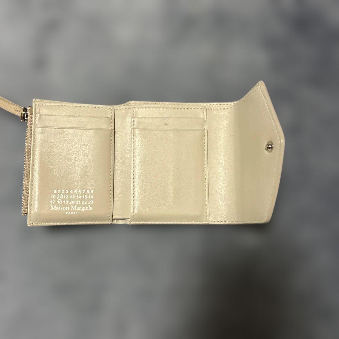 Maison Margiela三つ折り財布 カシミールライトベージュ【正規品】