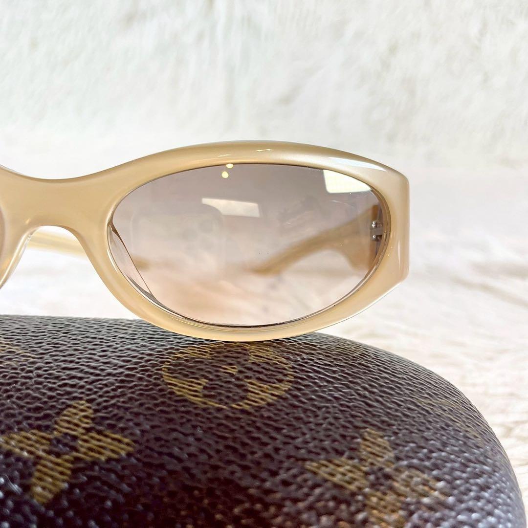 美品　miu miu　サングラス　SMU02D　ブラウンレンズ　ベージュフレーム