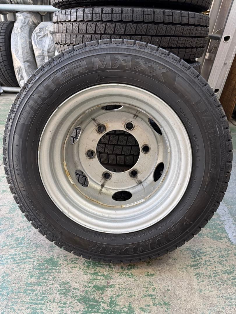 【ダイナ1.5tホイル付き前後6本セット】145/80R13 175/75R15