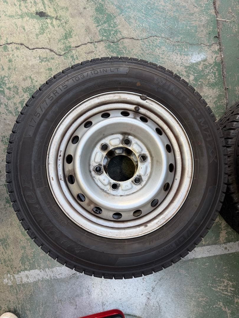 【ダイナ1.5tホイル付き前後6本セット】145/80R13 175/75R15