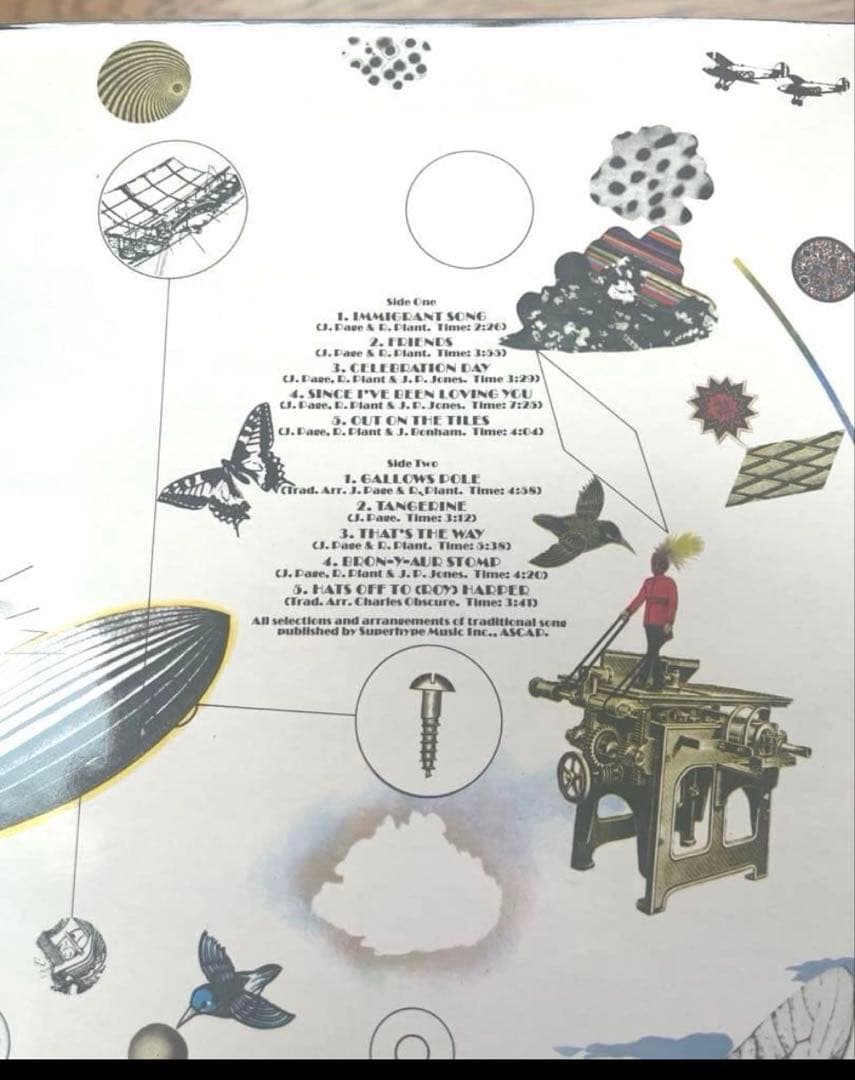 レア＆美品！レッド・ツェッペリン ！！！（レーベルはアメリカ盤なのにドイツ盤！）