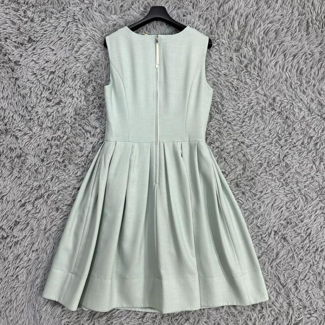 美品✨フォクシーノースリーブフレアワンピース ドレス ミント クリーニング済