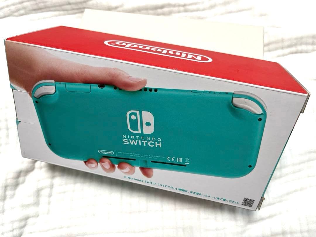 新品未使用：Nintendo Switch Lite ターコイズ　店舗印あり