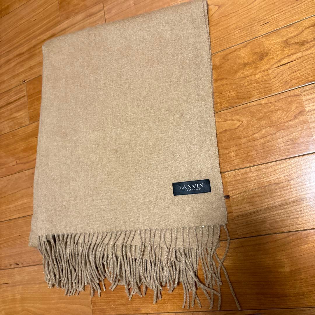 LANVIN ランバン　カシミヤ100% 大判ショール　ストール　マフラー