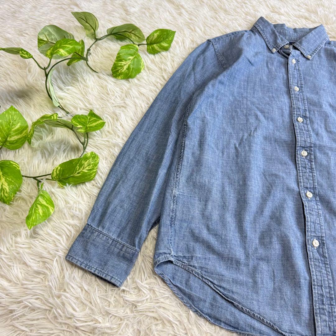 【ラルフローレン】美品 デニムシャツ 長袖 Lサイズ レディース