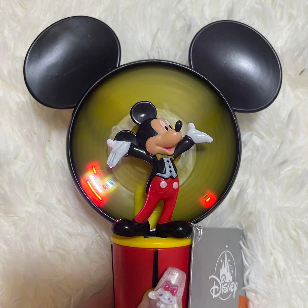 香港ディズニーランド ミッキー ミニー セット 光る ハンディファン ミニ扇風機