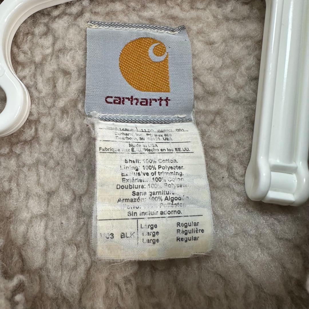 古着 カーハート Carhartt ベスト00s USA製 ブラック