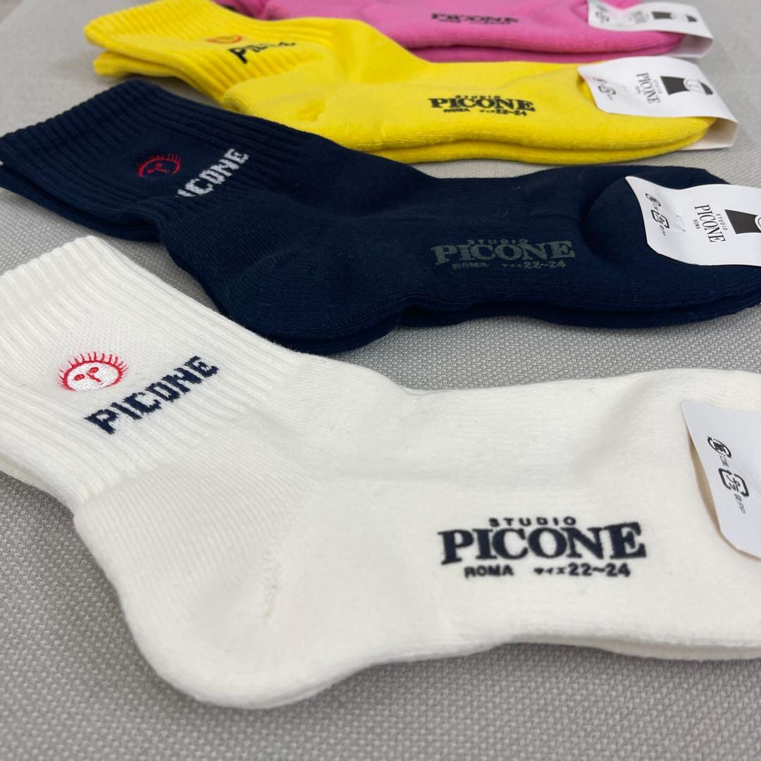 PICONE リブソックス 6足セット 22-24cm