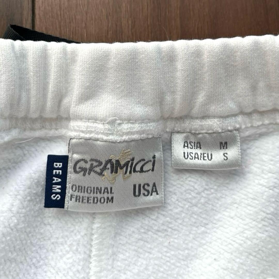 GRAMiCCi×BEAMSのコラボスエットパンツ ホワイト　 Mサイズ