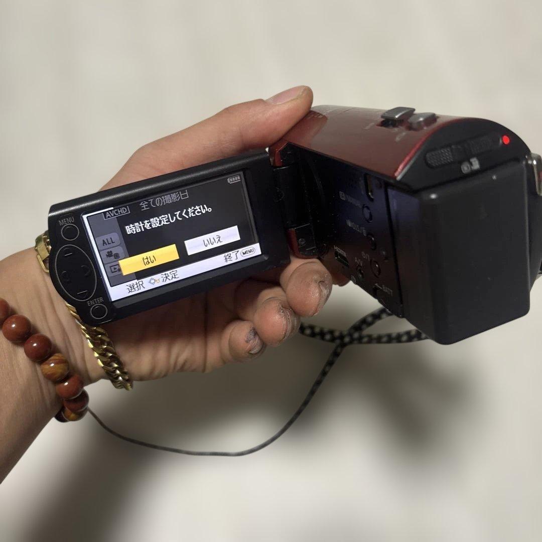Panasonic HC-V210M レッド ビデオカメラ本体