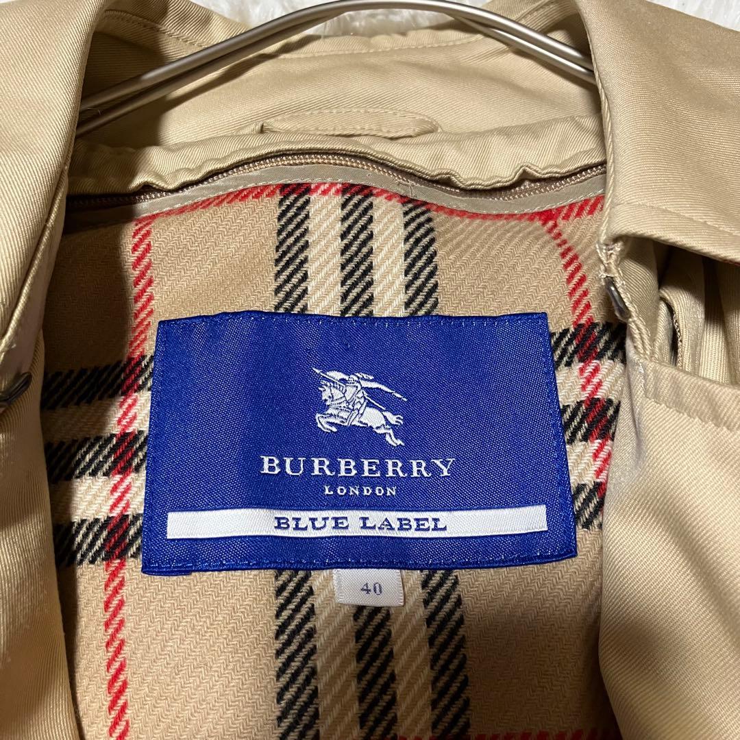 BURBERRY BLUE LABEL トレンチコート40 ライナーメガチェック