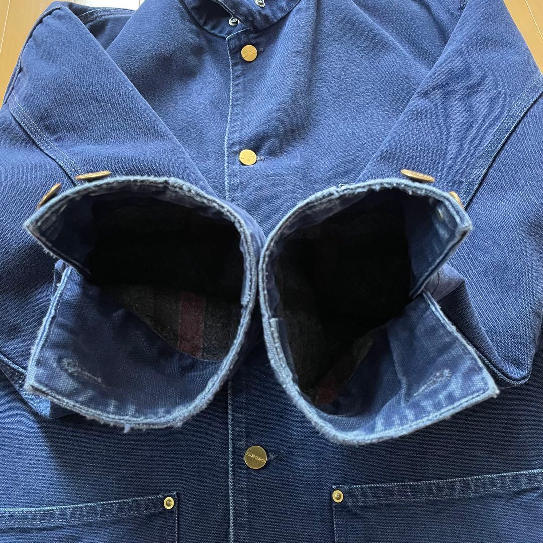 【42|USA製】Carhartt ミシガンチョアコート ネイビー ステューシー
