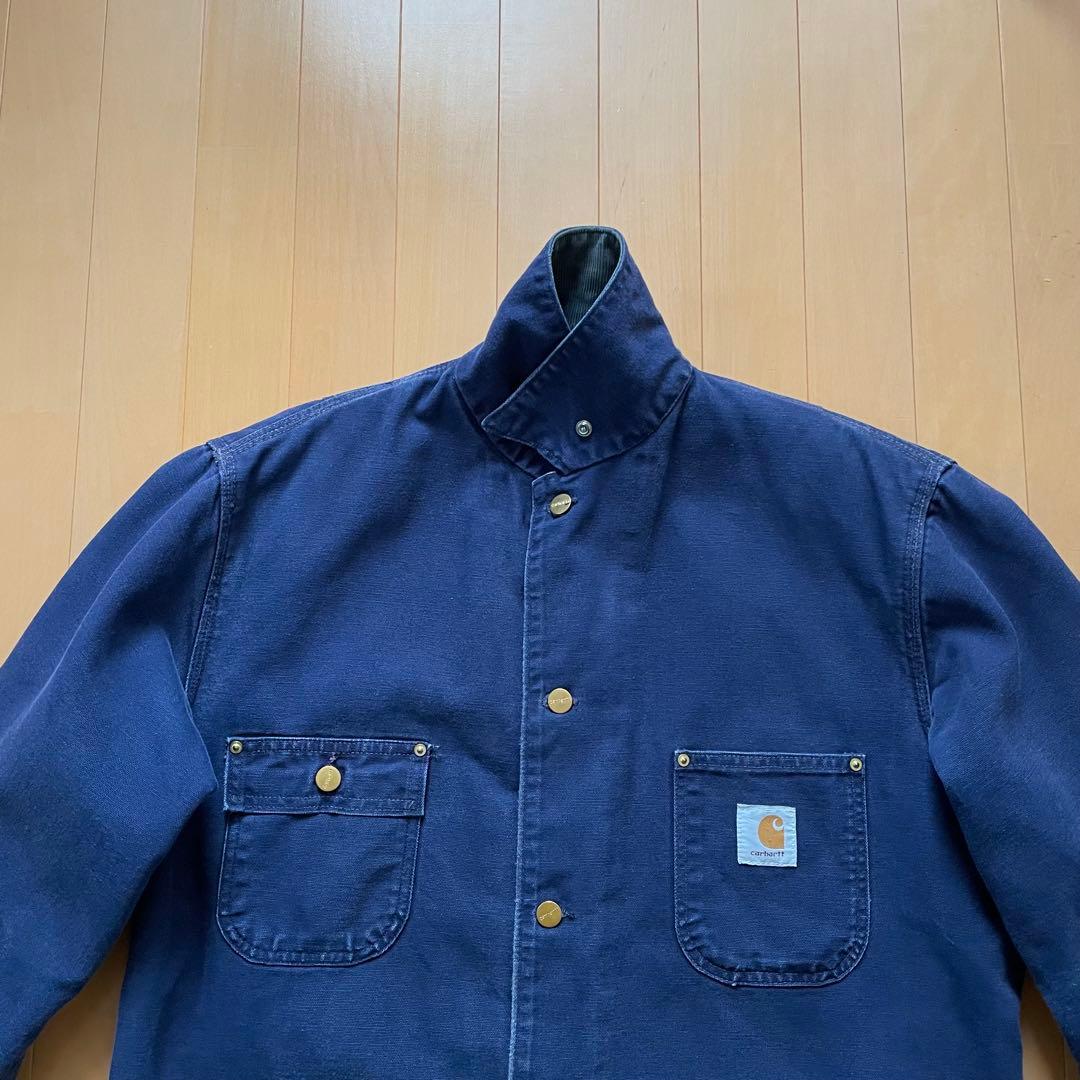 【42|USA製】Carhartt ミシガンチョアコート ネイビー ステューシー