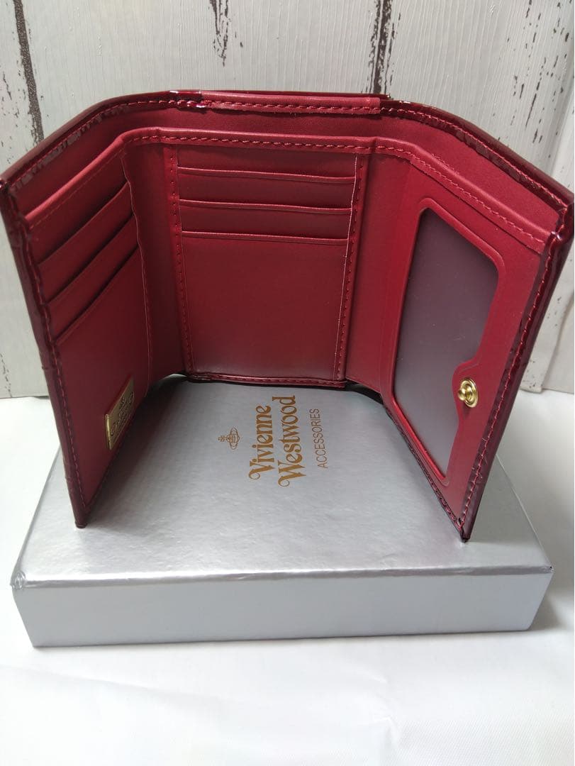 【ショッパー付き】VivienneWestwood 三つ折財布　Burgtan