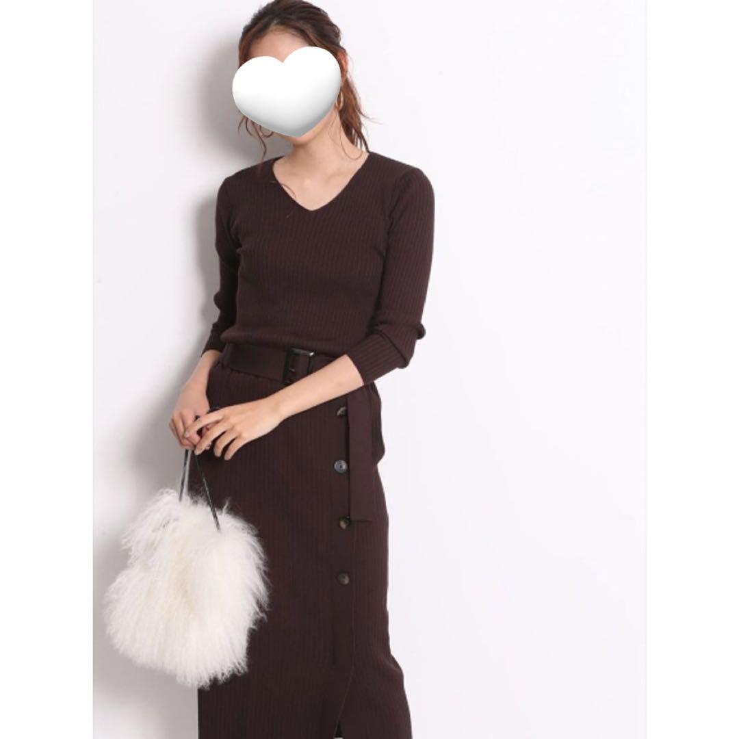 【極美品✨】定価21,000円❤️マイストラーダ✨サイズ36✨ニットワンピース✨茶