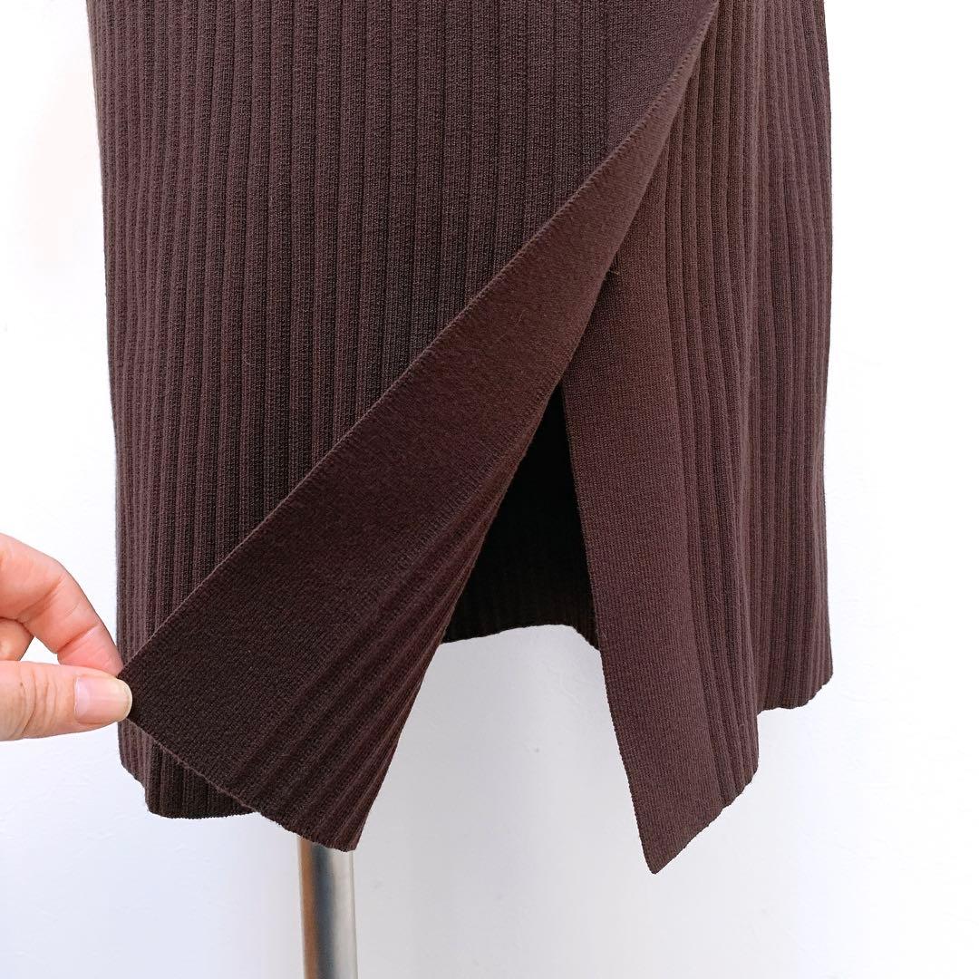 【極美品✨】定価21,000円❤️マイストラーダ✨サイズ36✨ニットワンピース✨茶