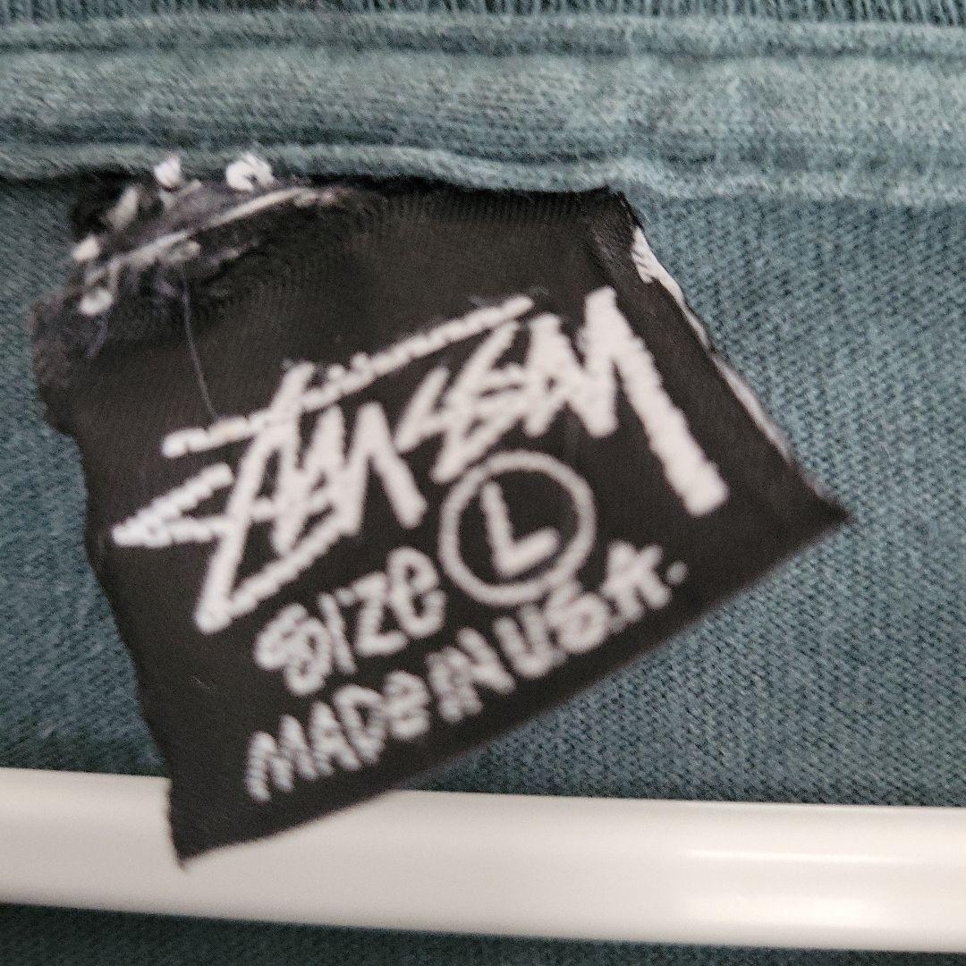 希少STÜSSY 黒タグ太陽ロゴ エンブレムTシャツ