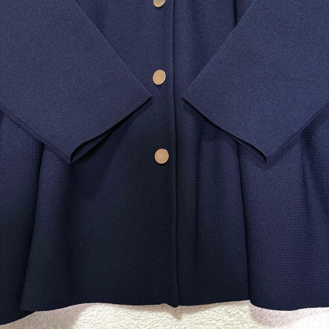 【美品】24SS✨ANAYI ボリュームミディアムニット カーディガン 金ボタン