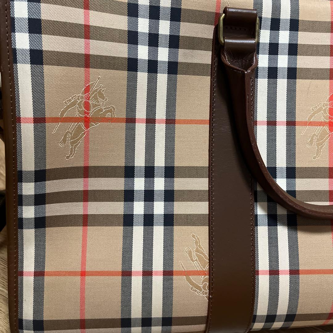 Burberrys チェック柄 ボストンバッグ