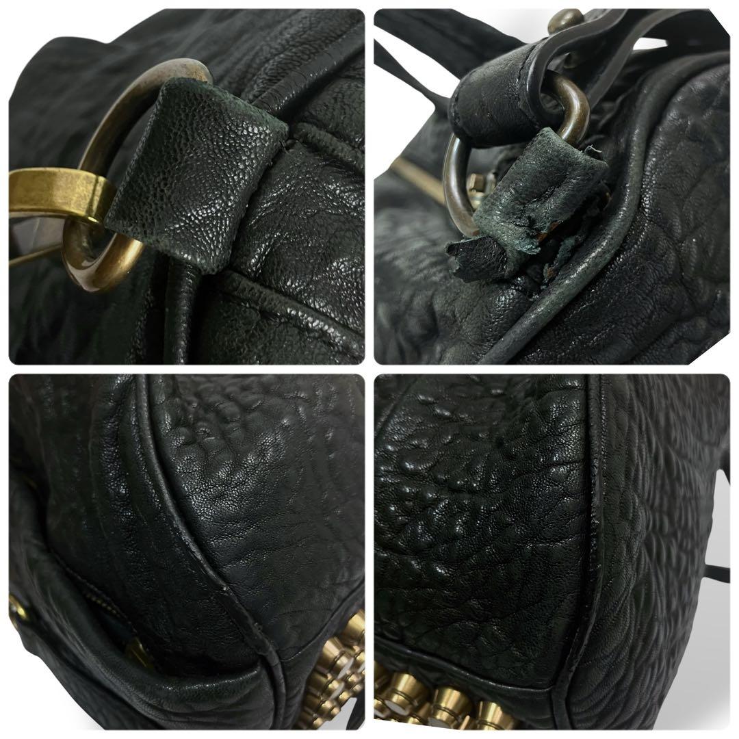 ALEXANDER WANG ボストン ショルダーバッグ ロッコ　シボ革y2k