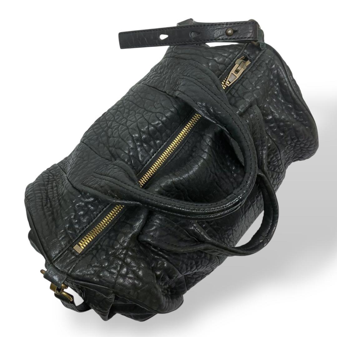 ALEXANDER WANG ボストン ショルダーバッグ ロッコ　シボ革y2k