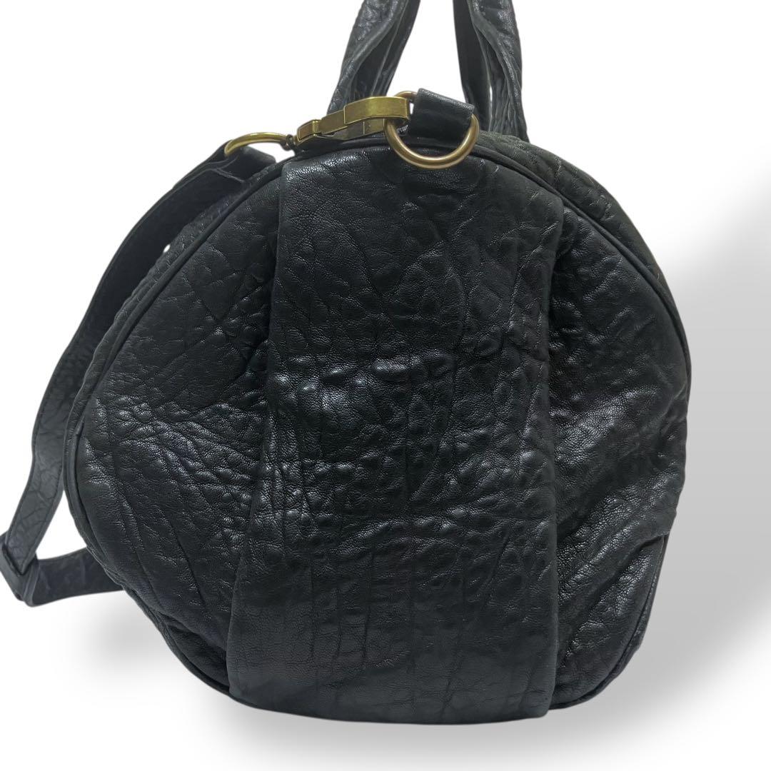 ALEXANDER WANG ボストン ショルダーバッグ ロッコ　シボ革y2k
