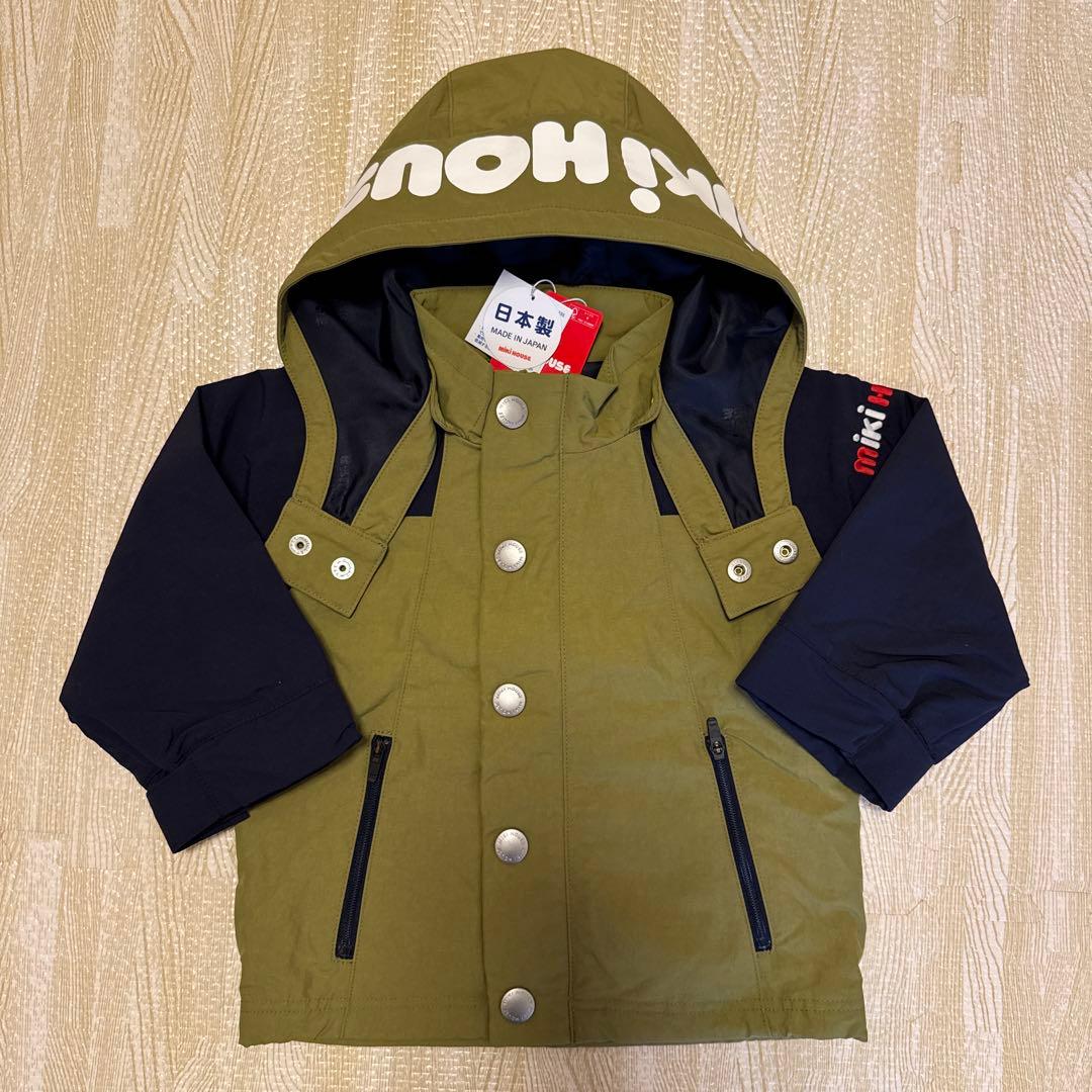 ミキハウス ジャンパー 80 カーキ アウター ジャケット