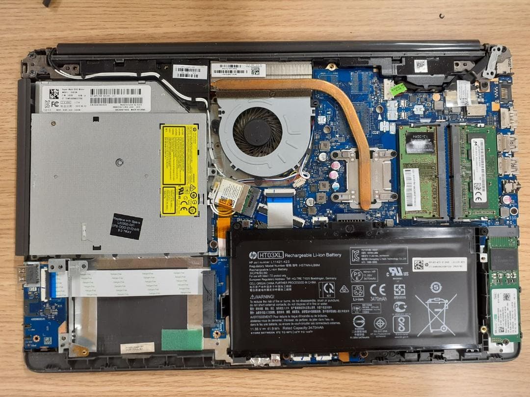 80L0225-15ジャンクHP ノートPC Core i5/メモリ8GB/