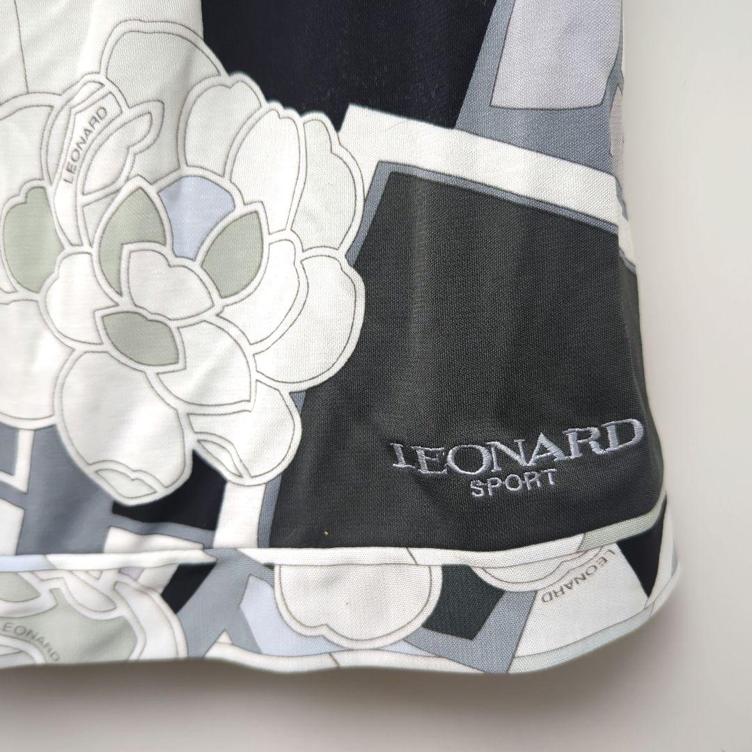 LEONARD 花柄ポロシャツ 半袖 42　美品　レオナール