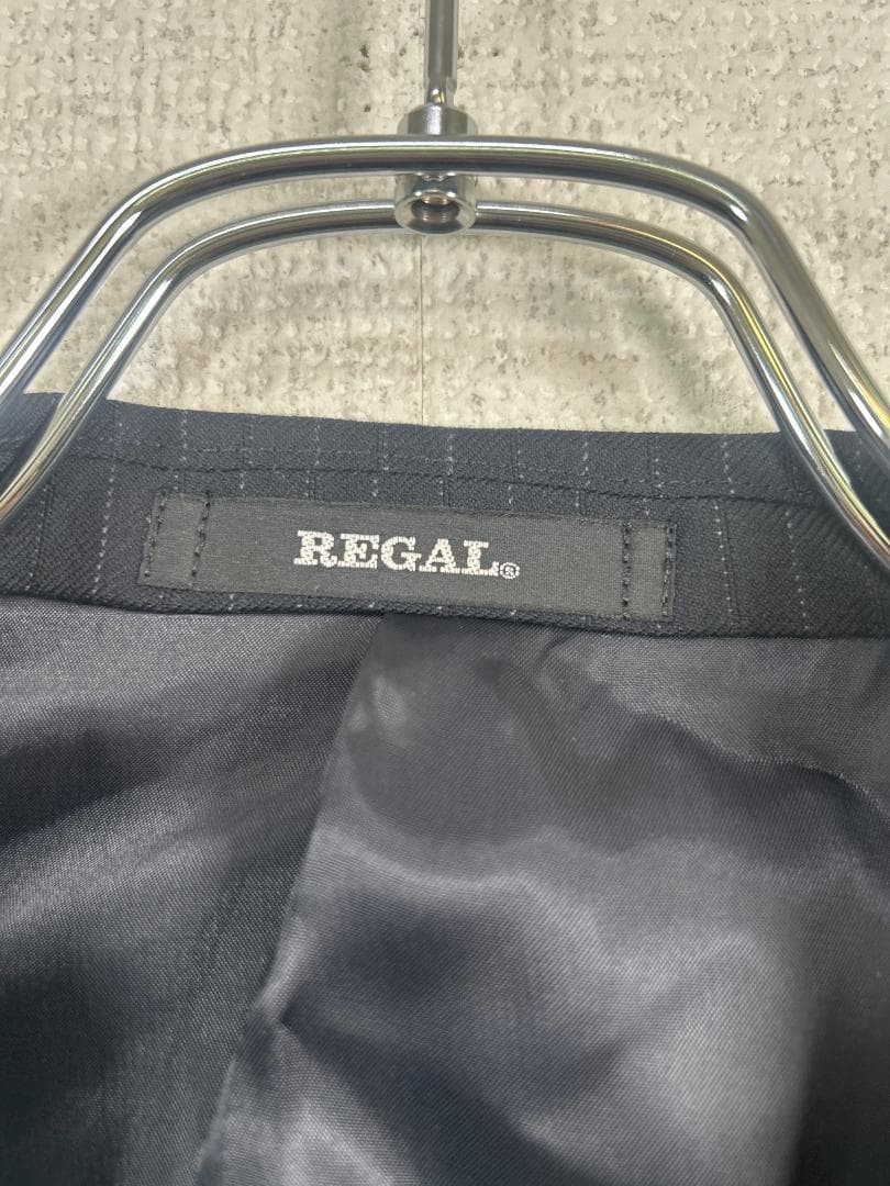 REGAL ストライプスーツ ネイビー E5