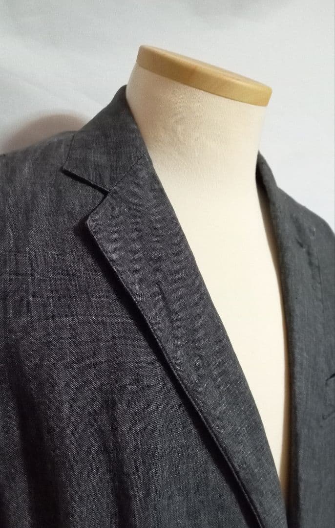 【未使用品 PAPAS】パパス リネンジャケット サンプル品
