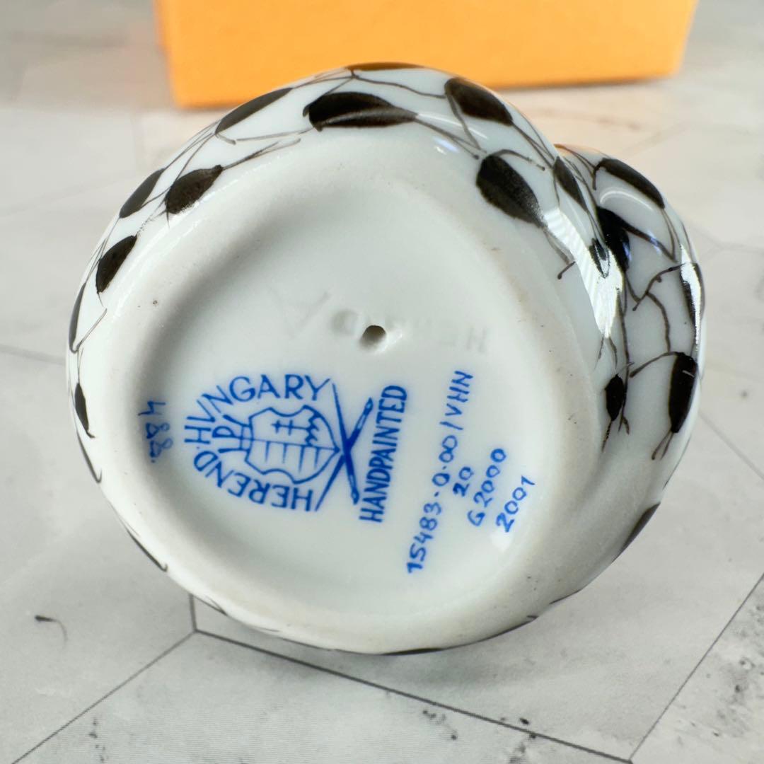 DA1287 ヘレンド　herend 干支　ヘビ　蛇　置物　縁起物　陶器
