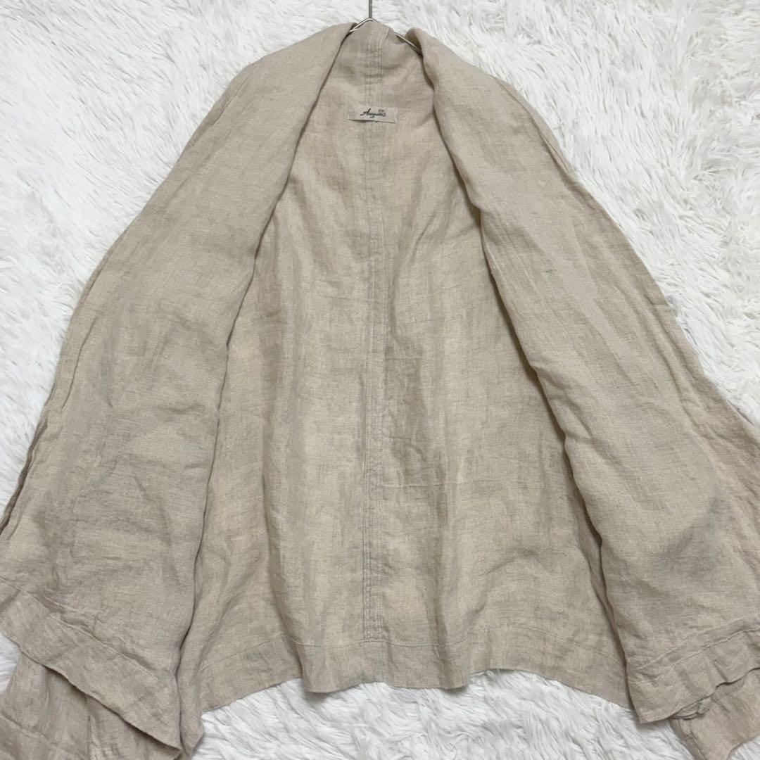 ICHI Antiquites リネン100% カーディガン　羽織り