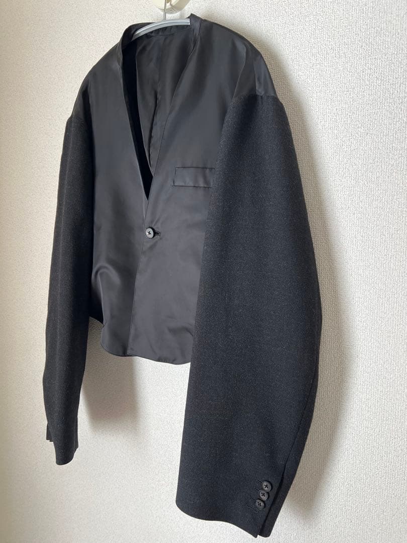 ジャケット・アウター stein/OVERSIZED COMBINATION JACKET/Black