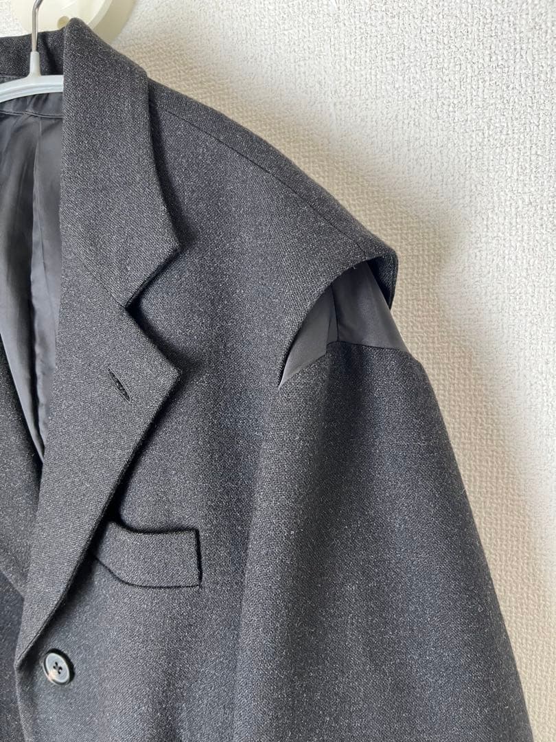 ジャケット・アウター stein/OVERSIZED COMBINATION JACKET/Black