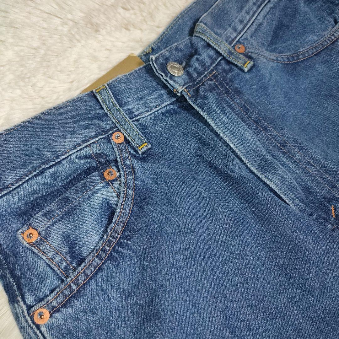 新品 LEVI'S 701 W28 ストレートデニム モンローデニム ブルー
