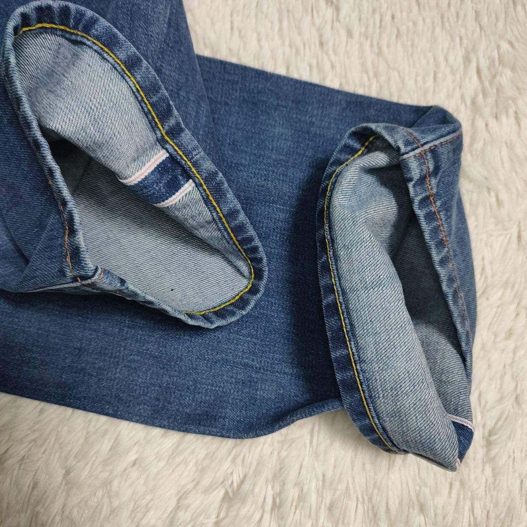 新品 LEVI'S 701 W28 ストレートデニム モンローデニム ブルー