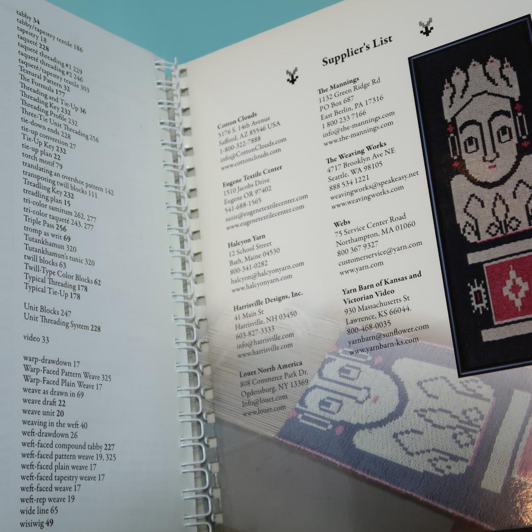 セール！Weft-Faced Pattern Weaves　織物技法の洋書　図案
