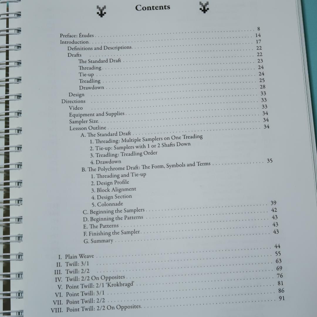 セール！Weft-Faced Pattern Weaves　織物技法の洋書　図案