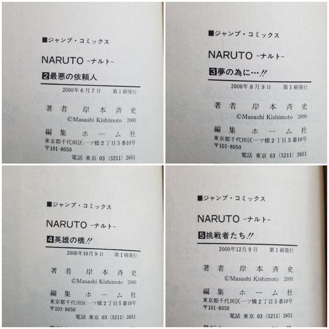 【⭐美品⭐】NARUTO/1~72巻+外伝/全巻/完結/初版率88%