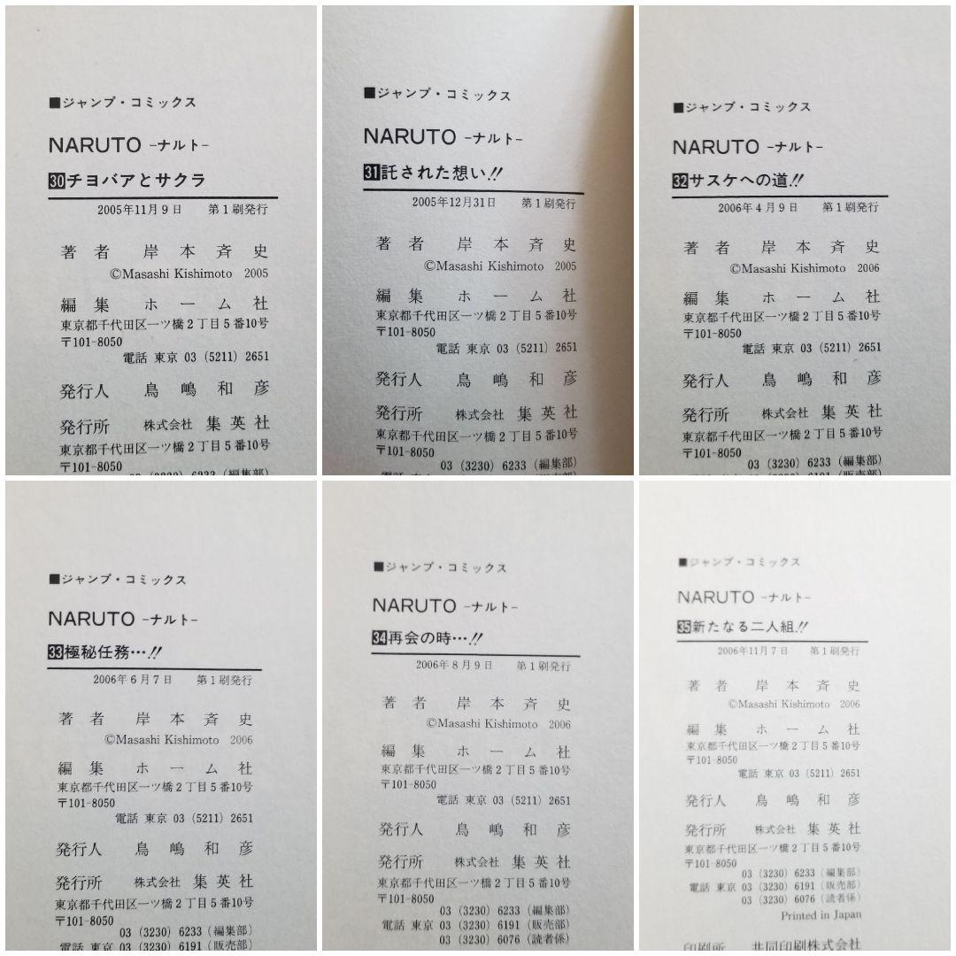 【⭐美品⭐】NARUTO/1~72巻+外伝/全巻/完結/初版率88%