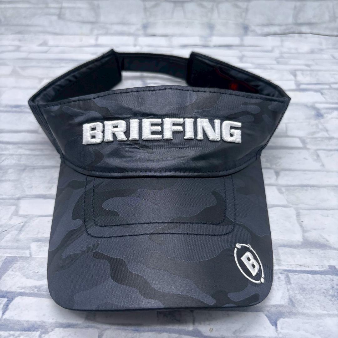 BRIEFING ブリーフィング サンバイザー ゴルフ ブラック 迷彩