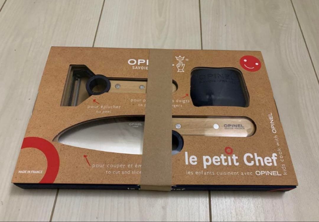 OPINEL オピネル キッズ ステンレス シェフナイフ プチシェフ ピーラー付