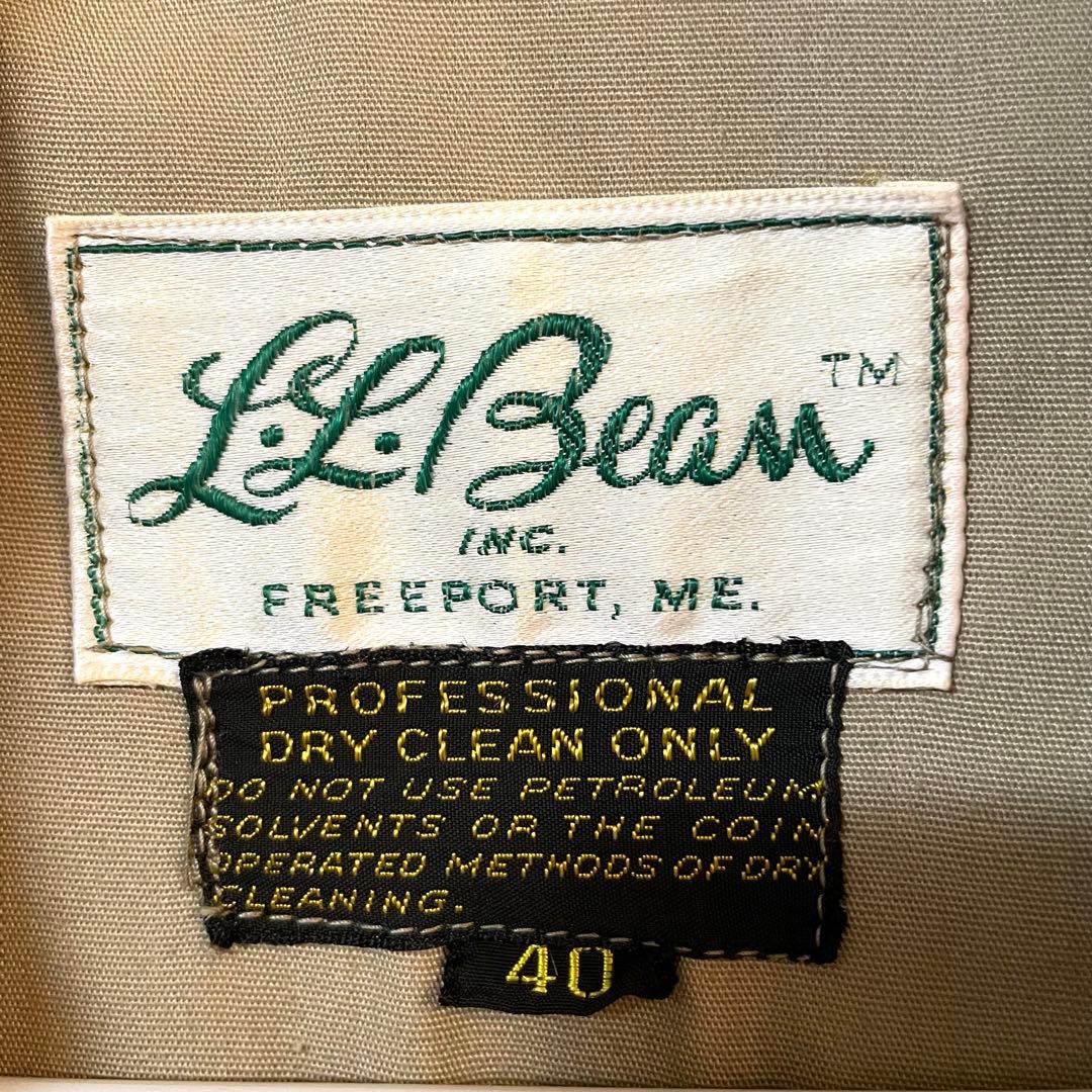 タ*田様 60s L.L. Bean エルエルビーン 筆記体タグ ハンティングジ